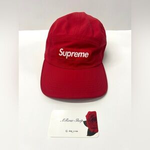 Supreme Red Trail Camp Cap 5-Panel Hat Size: One Size